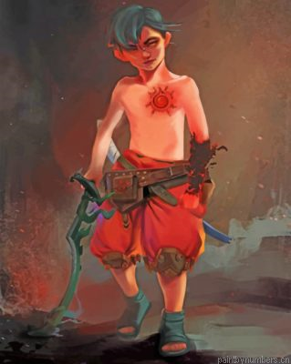 Fireboy Illustration Painting By Numberss.png