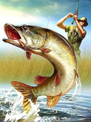 Fish And Fisherman Painting By Numbers.png