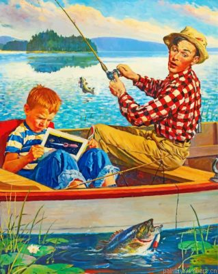 Fisherman And His Son Painting By Numbers.png
