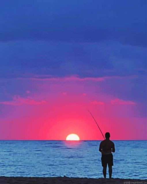Fisherman At Sunset Painting By Numbers.png