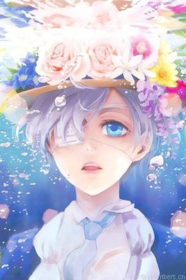 Floral Ciel Phantomhive Painting By Numbers.png