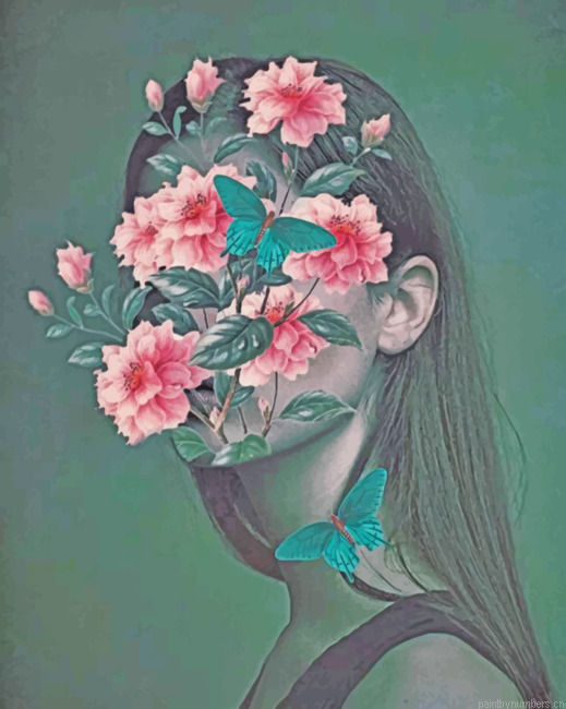 Floral Girl Painting By Numbers.png
