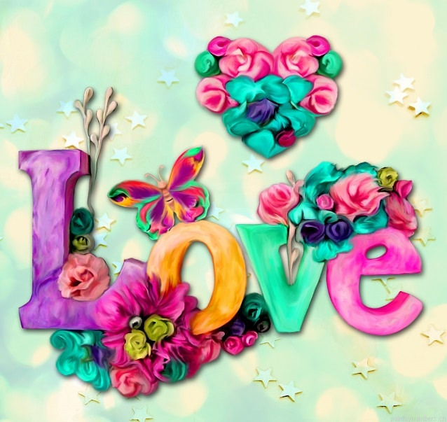 Floral Heart Love Shape Painting By Numbers.png