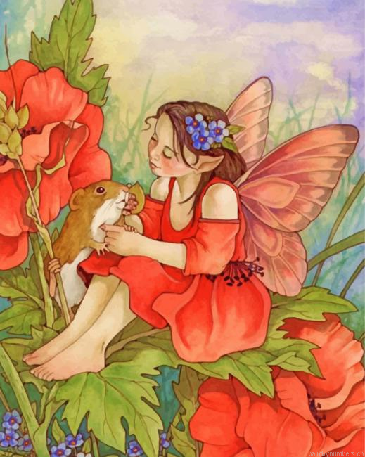 Flower Fairy Painting By Numberss.png