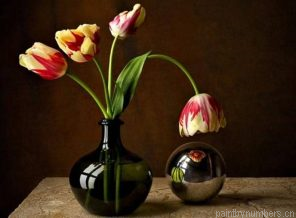 Flower In Glass Bowl Painting By Numbers.png