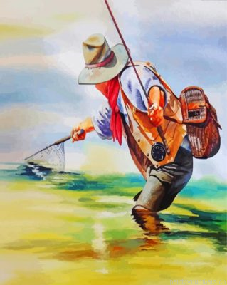 Fly Fishing Cowboy Painting By Numbers.png
