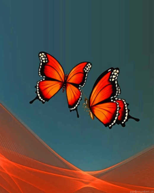 Flying Butterflies Painting By Numbers.png