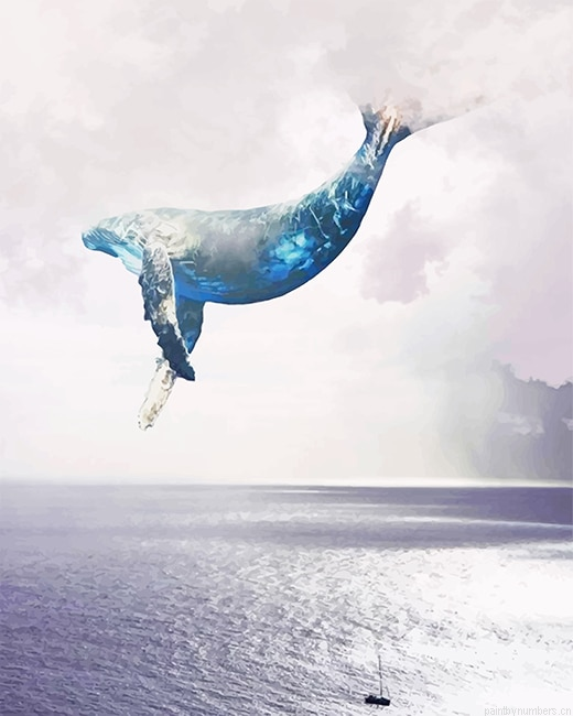 Flying Whale Painting By Numbers.png