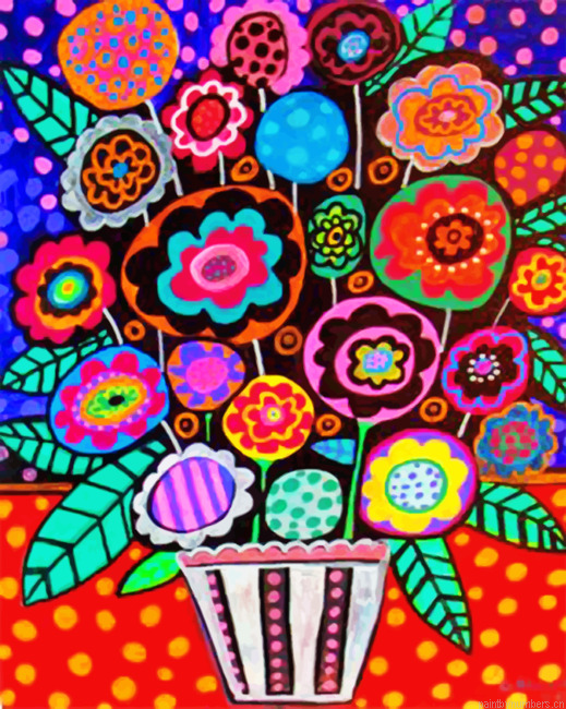 Folk Art Plants Painting By Numberss.png