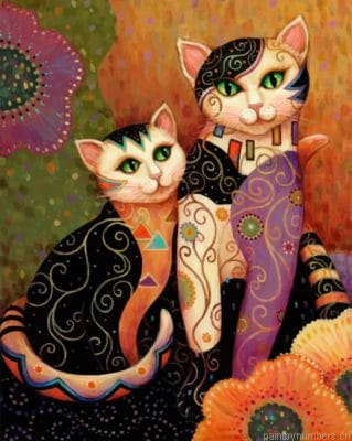 Folk Cats Painting By Numbers.png