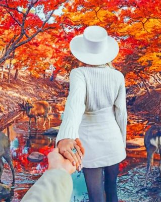 Follow Me To Autumn Forest Painting By Numbers.png