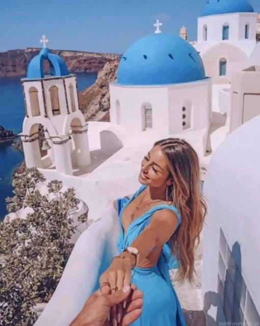 Follow Me To Santorini Greece Painting By Numbers.png
