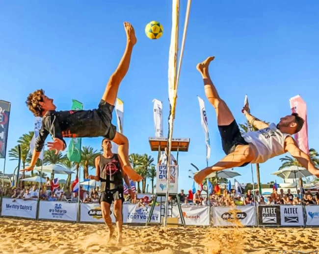 Foot Volley Ball Match Painting By Numbers.png