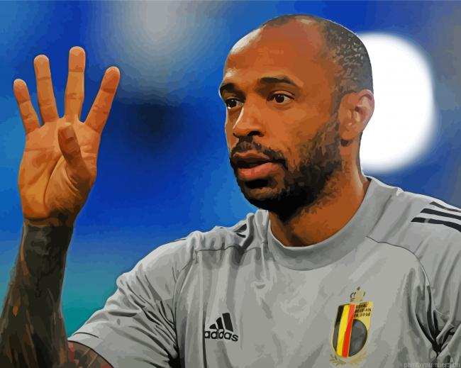 Football Coach Thierry Henry Painting By Numberss.png
