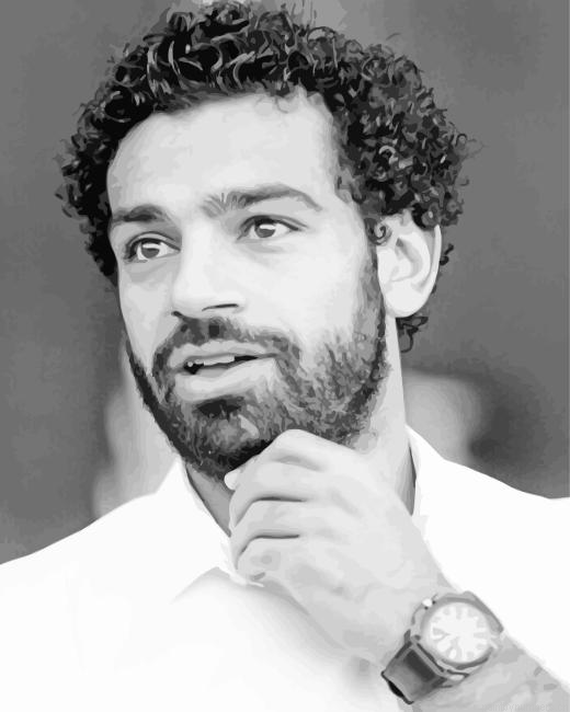 Footballer Mo Salah Painting By Numberss.png