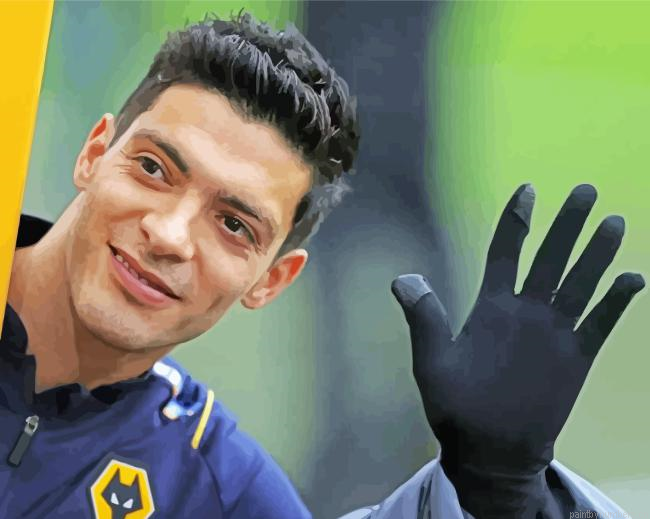 Footballer Raul Jimenez Painting By Numberss.png