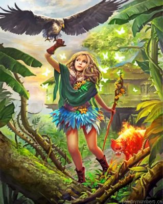 Forest Little Queen Painting By Numbers.png