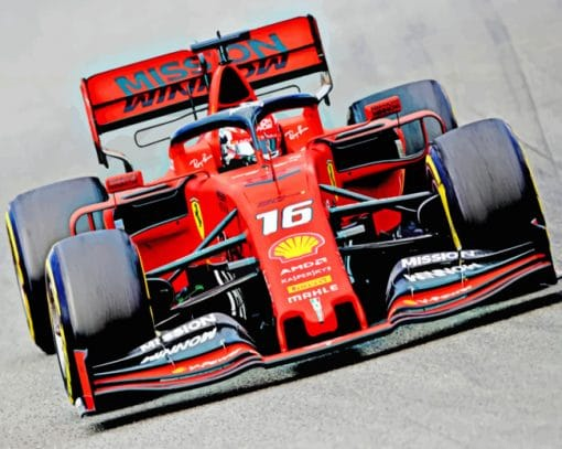 Formula One Car Painting By Numberss.png