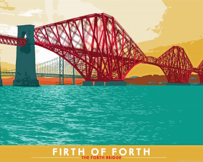 Forth Bridge Art Painting By Numberss.png