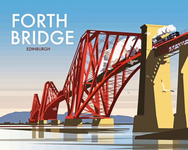 Forth Bridge Illustration Painting By Numberss.png
