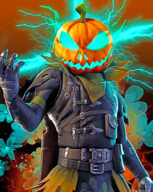 Fortnite Pumpkin Painting By Numberss.png