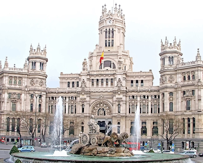 Fountain Of Cybele Spain Cities Painting By Numbers.png