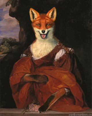 Fox Lady Painting By Numbers.png