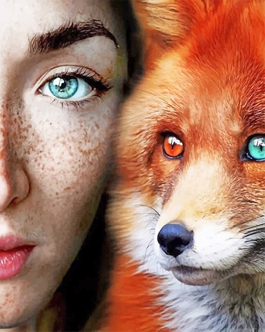Fox Woman Painting By Numberss.png