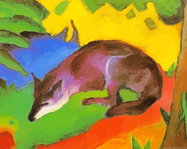 Franz Marc Fox Painting By Numberss.png