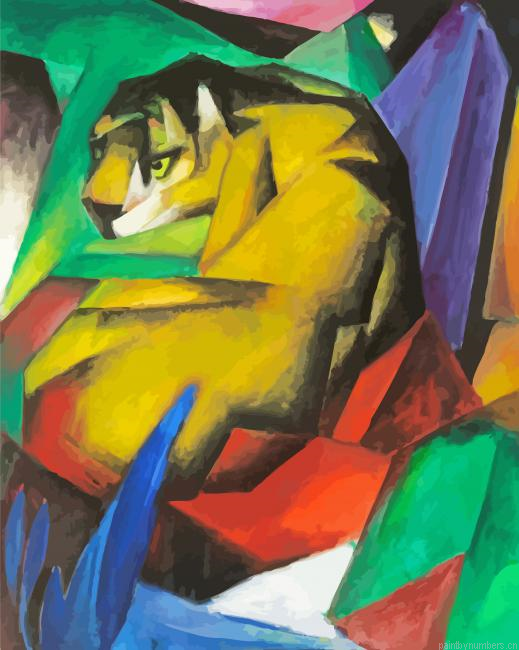 Franz Marc The Tiger Painting By Numberss.png