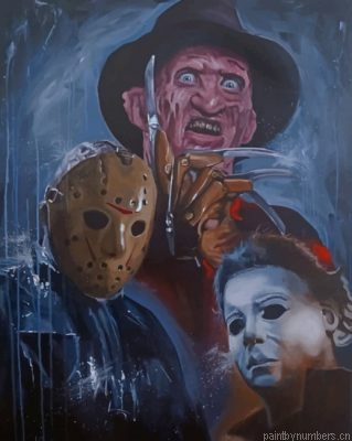 Freddy Krueger Michael Myers Painting By Numbers.png