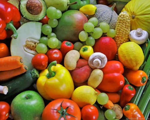 Fresh Fruits And Vegetables Painting By Numberss.png
