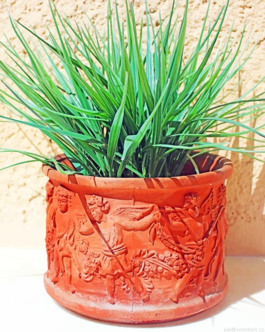 Fresh Green Plant Painting By Numberss.png