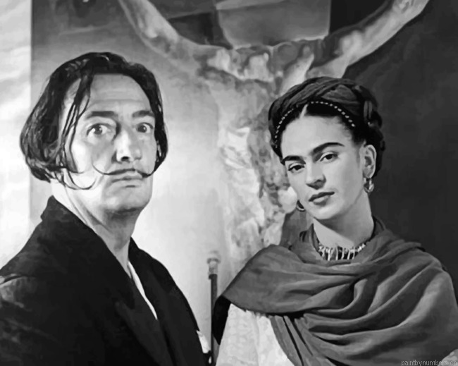 Frida Kahlo And Dali Painting By Numberss.png