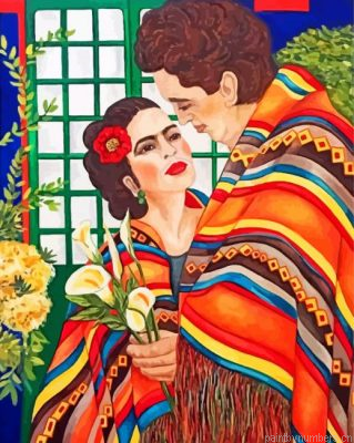 Frida Kahlo And Her Husband Painting By Numbers.png