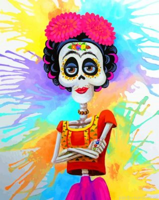 Frida Kahlo Candy Skull Painting By Numbers.png