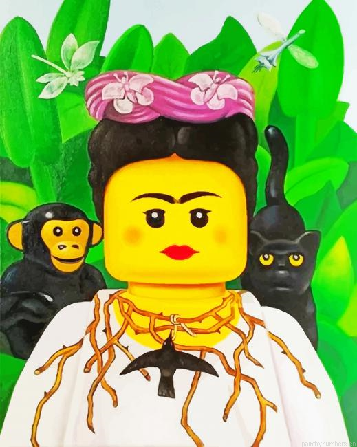 Frida Khalo Lego Artwork Painting By Numbers.png