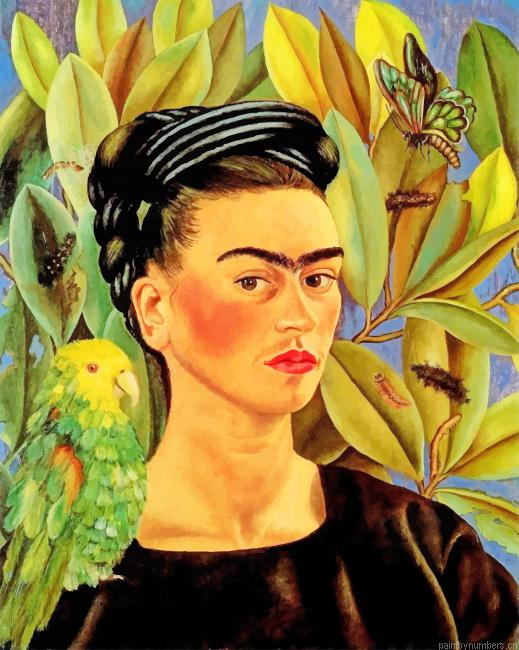 Frida Khalo Self Portrait Painting By Numbers.png