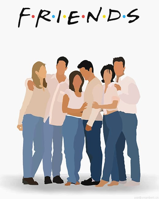 Friends Illustrations Painting By Numberss.png