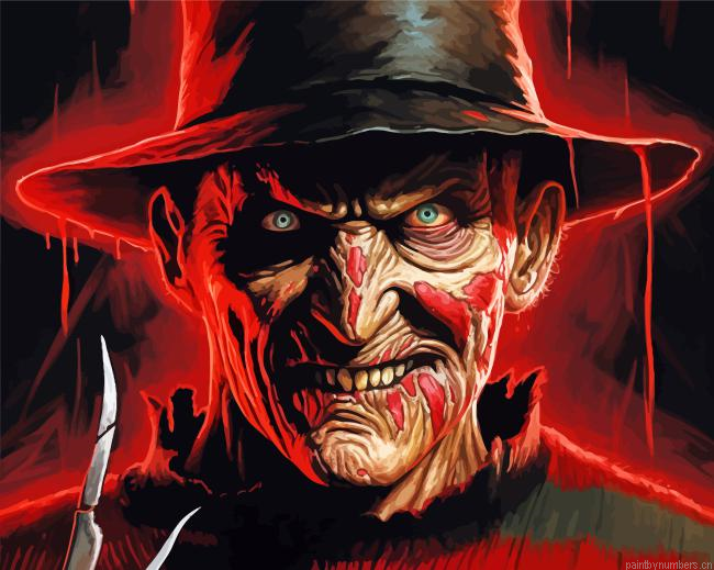Frightening Freddy Krueger Painting By Numberss.png