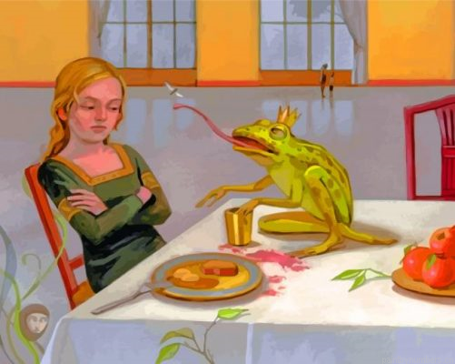 Frog King And His Human Queen Painting By Numbers.png