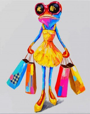 Frog Shopping Painting By Numbers.png
