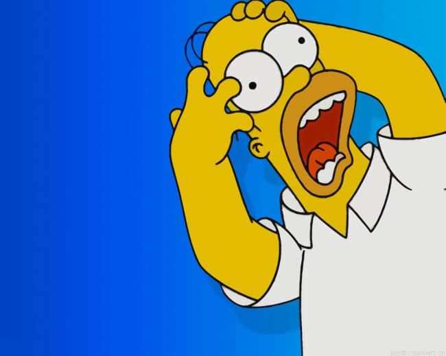 Funny Bart Simpson Cartoons Painting By Numberss.png