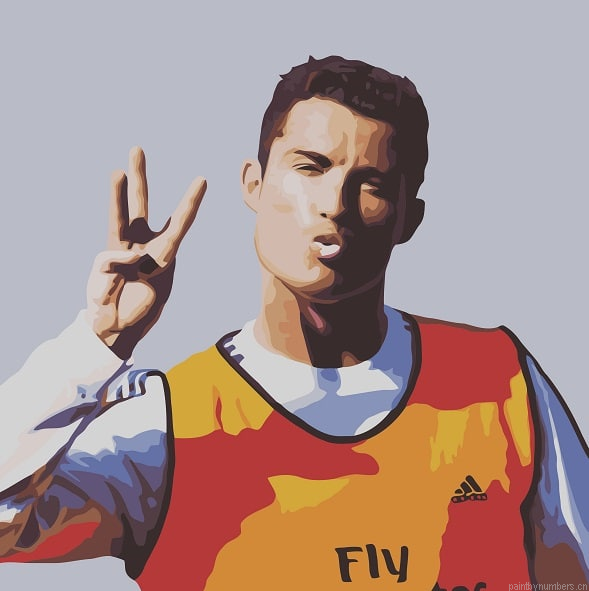 Funny Cristiano Ronaldo Soccer Painting By Numberss.png