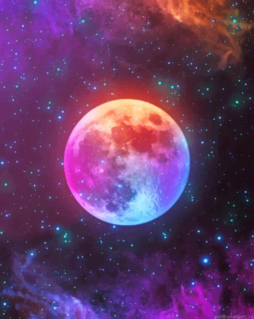 Galaxy Moon Painting By Numberss.png