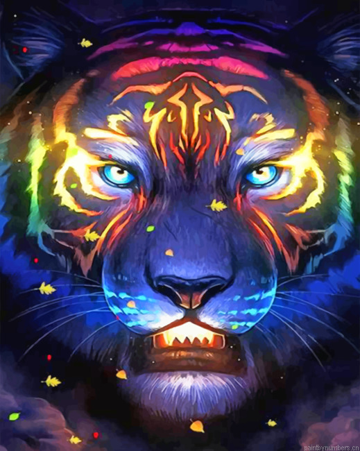 Galaxy Tiger Painting By Numberss.png