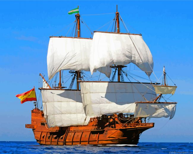 Galleoon Ship Painting By Numbers.png