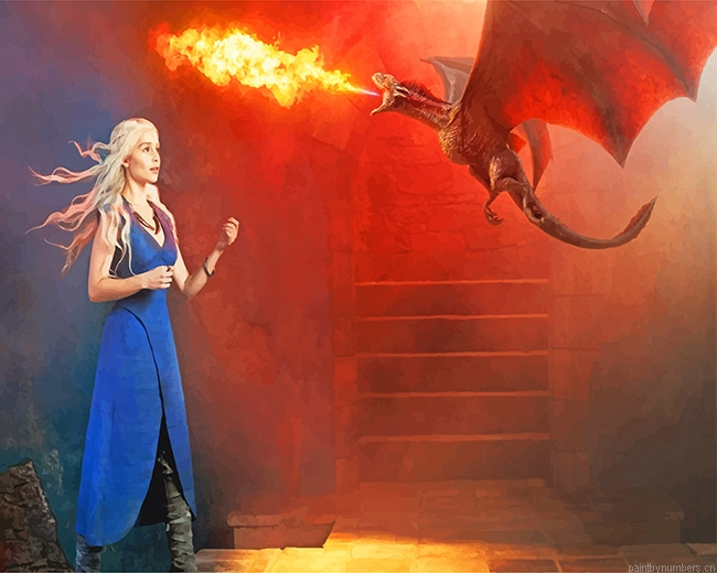 Game Of Thrones Deanerys Targaryen Painting By Numberss.png