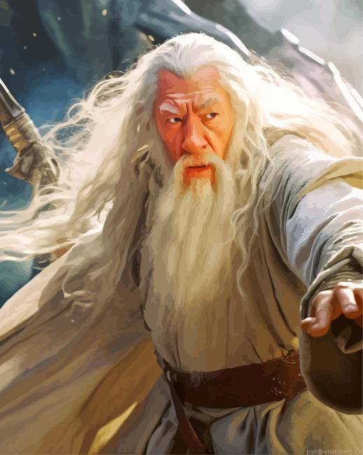 Gandalf The White Painting By Numberss.png
