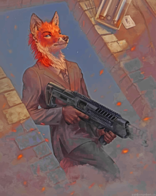 Gangster Fox Painting By Numbers.png